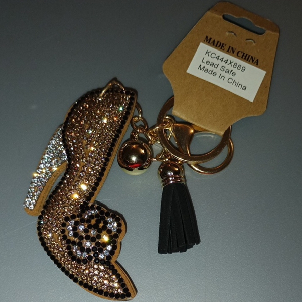 Elegant Rhinestone High Heel Keychain - Picture 6 of 6